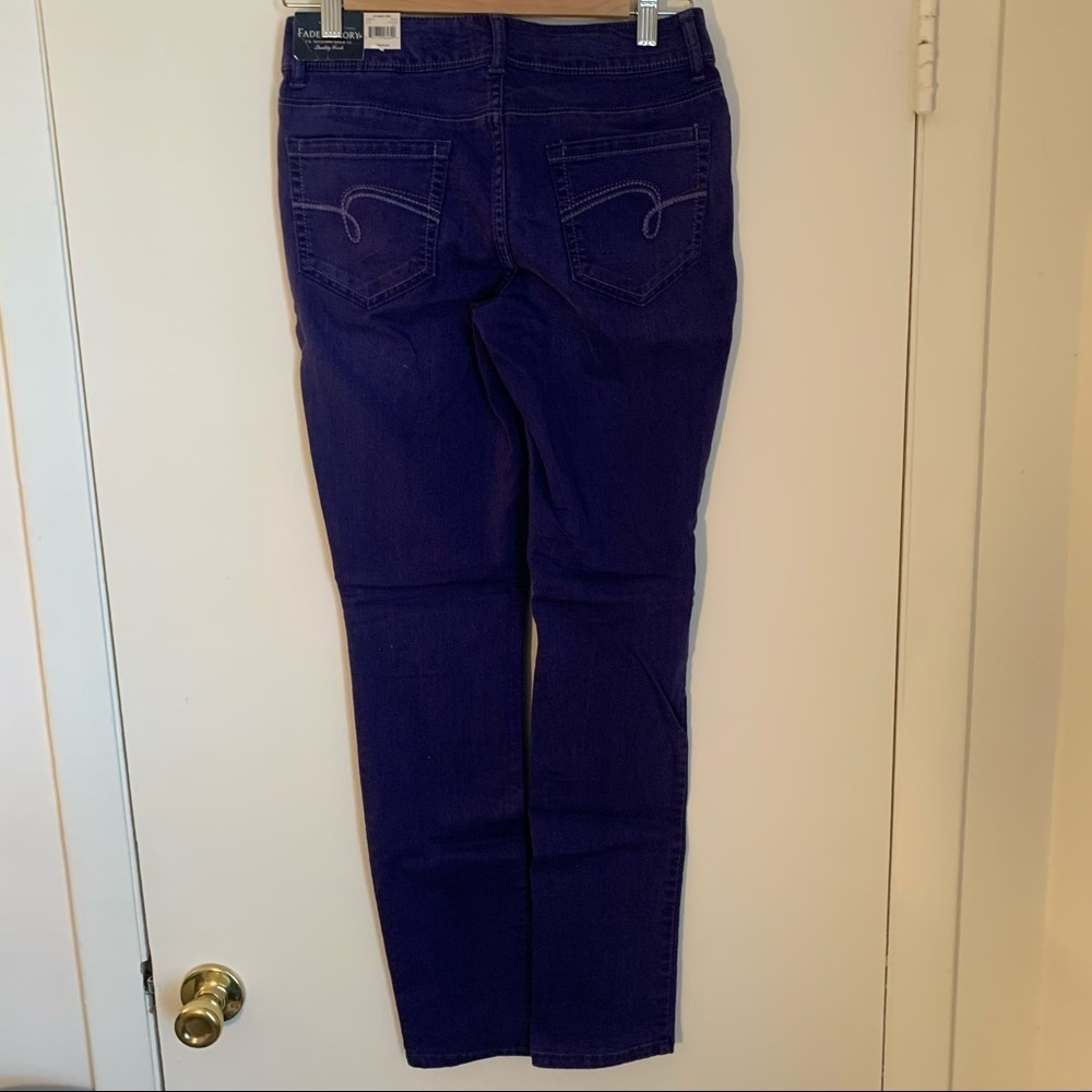 NWT Faded Glory Purple Skinny Jeans - Picture 4 of 4